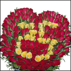 "Heart Shape Flower Arrangement with Number - Click here to View more details about this Product